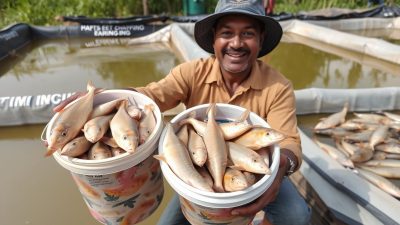 Peternak lele sukses dengan hasil panen dari cara ternak lele 1000 ekor Peternak lele sukses dengan hasil panen dari cara ternak lele 1000 ekor
